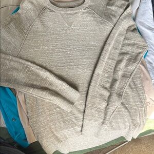 GAP Gray Crewneck Sweater Textured Knit
